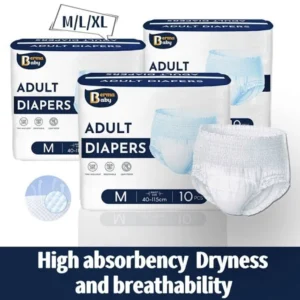 [Ready Stock] Adult Diapers Pants Adult Pull-Up Pants Leak-Proof Adult Pants M/L/XL (10pcs/pack)